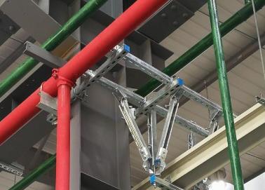 融水该抗震支架的整体式支吊架结构协调性好
